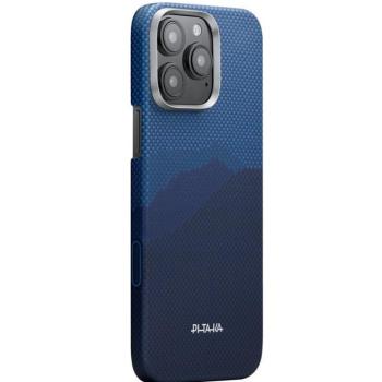 Pitaka Ultra-Slim Apple iPhone 16 Pro hátlap tok, MagSafe, kék kép