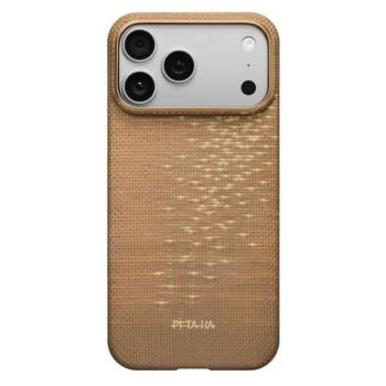 Pitaka Ultra-Slim Apple iPhone 17 Pro Max hátlap tok, MagSafe, arany kép