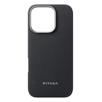 Pitaka Ultra-Slim iPhone 16 Pro Max MagSafe tok, Fekete/Szürke kép