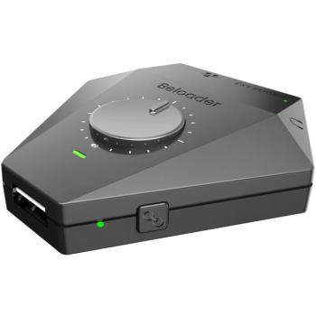 PlayStation 5 játék adapter, átalakító, elosztó, Bluetooth, v5.0, billentyűzet, egér, kontroller, hangerőszabályzóval, Beloader Pro, fekete kép