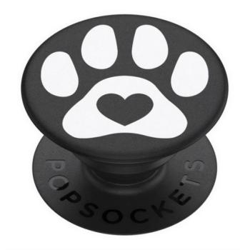 POPSOCKETS telefontartó (készülékre ragasztható, többfunkciós, tappancs) FEKETE/FEHÉR Sony C5, Motorola E3, Motorola Z3 kép