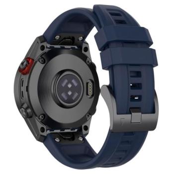 Pótszíj (egyedi méret, 22 mm, szilikon, állítható, QuickFit csatlakozás) SÖTÉTKÉK Garmin Fenix 3, Garmin Fenix 7, Garmin Fenix 6, Garmin Fenix 6 Pro, Garmin Fenix 6 Pro Solar, Garmin Fenix 7 kép