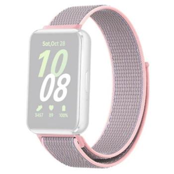 Pótszíj (egyedi méret, nylon, tépőzáras, légáteresztő) RÓZSASZÍN Samsung Galaxy Fit 3 kép