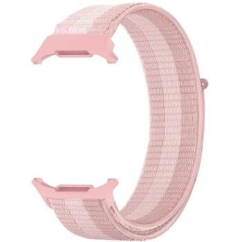 Pótszíj (egyedi méret, nylon, tépőzáras, légáteresztő) RÓZSASZÍN Samsung Galaxy Watch Ultra eSIM 47mm (SM-L705) kép