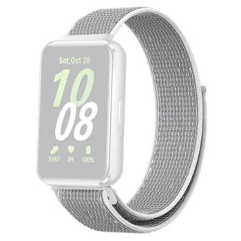 Pótszíj (egyedi méret, nylon, tépőzáras, légáteresztő) VILÁGOSSZÜRKE Samsung Galaxy Fit 3 kép