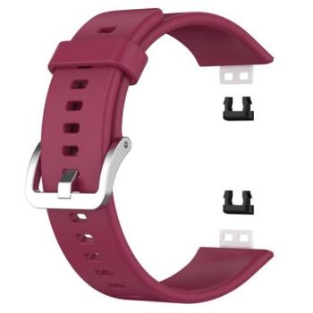 Pótszíj (egyedi méret, szilikon, állítható) BORDÓ Huawei Watch Fit kép