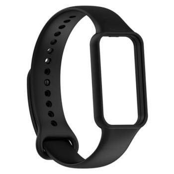 Pótszíj (egyedi méret, szilikon, állítható) FEKETE Amazfit Band 7 kép