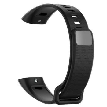 Pótszíj (egyedi méret, szilikon, állítható) FEKETE Huawei Band 2 Pro, Huawei Band 2, Honor Band 2, Honor Band 2 Pro kép