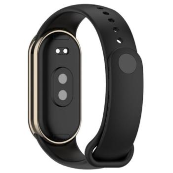Pótszíj (egyedi méret, szilikon, állítható) FEKETE Xiaomi Band 8 kép