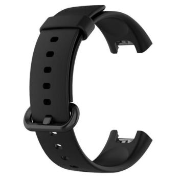 Pótszíj (egyedi méret, szilikon, állítható) FEKETE Xiaomi Mi Watch Lite kép