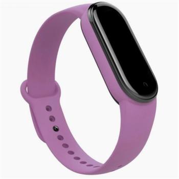 Pótszíj (egyedi méret, szilikon, állítható) LILA Xiaomi Mi Band 5, Xiaomi Mi Band 6 kép