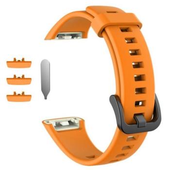 Pótszíj (egyedi méret, szilikon, állítható) NARANCS Honor Band 6, Huawei Band 6 kép