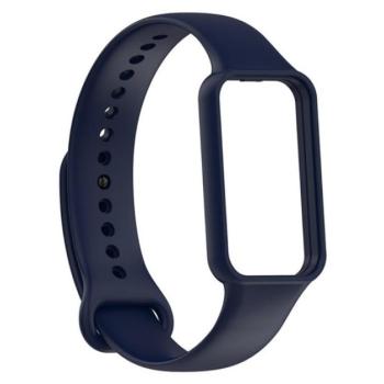 Pótszíj (egyedi méret, szilikon, állítható) SÖTÉTKÉK Amazfit Band 7 kép