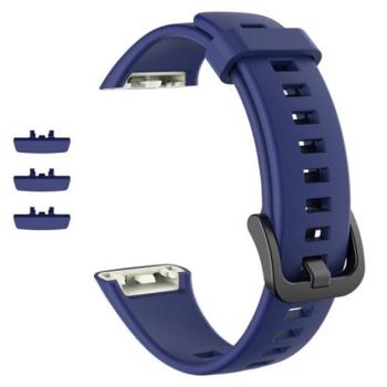 Pótszíj (egyedi méret, szilikon, állítható) SÖTÉTKÉK Honor Band 6, Huawei Band 6 kép