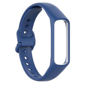 Pótszíj (egyedi méret, szilikon, állítható) SÖTÉTKÉK Samsung Galaxy Fit 2 (SM-R220) kép