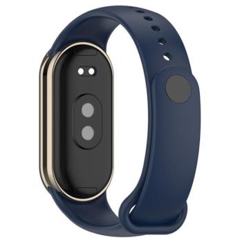 Pótszíj (egyedi méret, szilikon, állítható) SÖTÉTKÉK Xiaomi Band 8 kép
