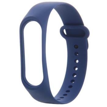 Pótszíj (egyedi méret, szilikon, állítható) SÖTÉTKÉK Xiaomi MI Band 3, Xiaomi MI Band 4 kép