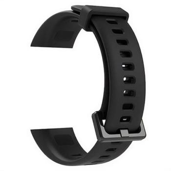 Pótszíj (egyedi méret, szilikon) FEKETE Huawei Band 4 kép