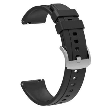 Pótszíj (egyedi méret, szilikon) FEKETE Huawei Watch GT 4 41mm kép