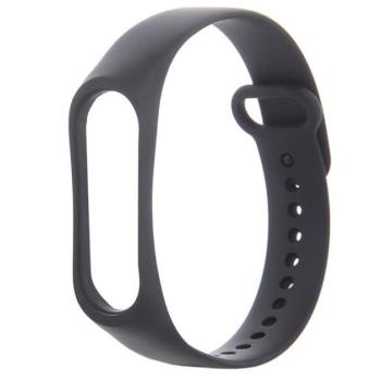 Pótszíj (egyedi méret, szilikon) FEKETE Xiaomi MI Band 4, Xiaomi MI Band 3 kép