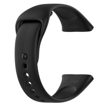 Pótszíj (egyedi méret, szilikon) FEKETE Xiaomi Redmi Watch 3 kép