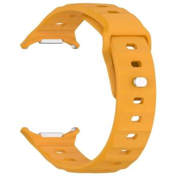 Pótszíj (egyedi méret, szilikon, légáteresztő, 3D) CITROMSÁRGA Samsung Galaxy Watch Ultra eSIM 47mm (SM-L705) kép