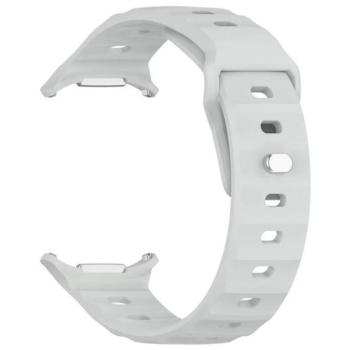 Pótszíj (egyedi méret, szilikon, légáteresztő, 3D) VILÁGOSSZÜRKE Samsung Galaxy Watch Ultra eSIM 47mm (SM-L705) kép