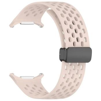 Pótszíj (egyedi méret, szilikon, lyukacsos, légáteresztő) RÓZSASZÍN Samsung Galaxy Watch Ultra eSIM 47mm (SM-L705) kép