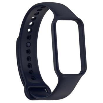 Pótszíj (egyedi méret, szilikon) SÖTÉTKÉK Xiaomi Redmi Smart Band 2, Smart Band 8 Active kép