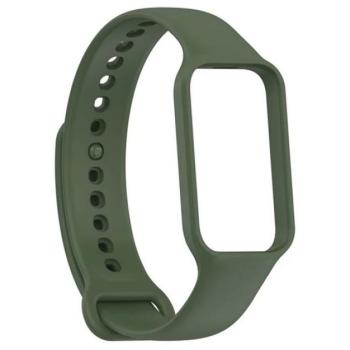 Pótszíj (egyedi méret, szilikon) SÖTÉTZÖLD Xiaomi Redmi Smart Band 2, Smart Band 8 Active kép