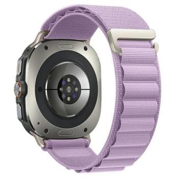 Pótszíj (egyedi méret, textil, állítható) LILA Samsung Galaxy Watch Ultra eSIM 47mm (SM-L705) kép