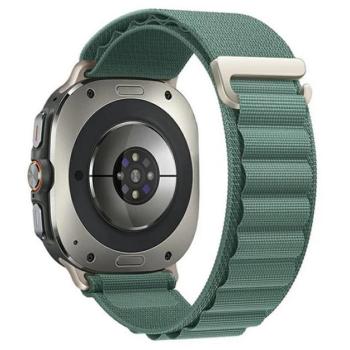 Pótszíj (egyedi méret, textil, állítható) VILÁGOSZÖLD Samsung Galaxy Watch Ultra eSIM 47mm (SM-L705) kép