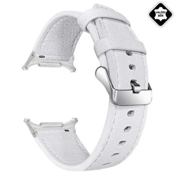 Pótszíj (egyedi méret, valódi bőr) FEHÉR Samsung Galaxy Watch Ultra eSIM 47mm (SM-L705) kép