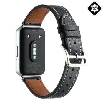 Pótszíj (egyedi méret, valódi bőr) FEKETE Samsung Galaxy Fit 3 kép