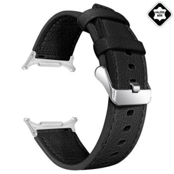 Pótszíj (egyedi méret, valódi bőr) FEKETE Samsung Galaxy Watch Ultra eSIM 47mm (SM-L705) kép
