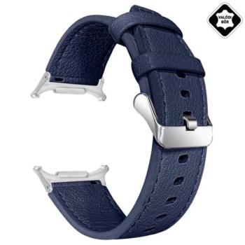 Pótszíj (egyedi méret, valódi bőr) SÖTÉTKÉK Samsung Galaxy Watch Ultra eSIM 47mm (SM-L705) kép