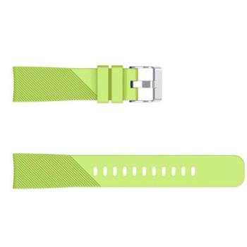 Pótszíj (univerzális, 20 mm, szilikon, állítható, csíkos minta) NEONZÖLD Garmin Swim Watch, Huawei Watch GT 2 42mm, Samsung Galaxy Watch Active 2 44mm (SM-R820N), Samsung Galaxy Watch Active 2 kép