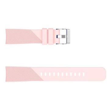 Pótszíj (univerzális, 20 mm, szilikon, állítható, csíkos minta) RÓZSASZÍN Garmin Swim Watch, Huawei Watch GT 2 42mm, Samsung Galaxy Watch Active 2 44mm (SM-R820N), Samsung Galaxy Watch Active kép