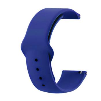 Pótszíj (univerzális, 22 mm, szilikon, állítható) SÖTÉTKÉK Garmin Forerunner 220, Garmin Forerunner 225, Garmin Forerunner 630, Samsung Galaxy Gear 2 Neo (SM-R381), Sony Ericsson MBW-150, Gar kép