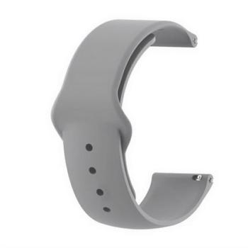 Pótszíj (univerzális, 22 mm, szilikon, állítható) SZÜRKE Garmin Forerunner 220, Garmin Forerunner 225, Garmin Forerunner 630, Samsung Galaxy Gear 2 Neo (SM-R381), Sony Ericsson MBW-150, Garmin kép