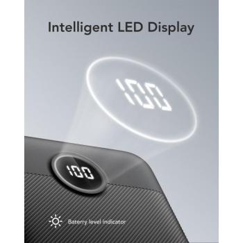 Power Bank VEGER L20S - 20 000mAh LCD gyorstöltő PD20W fehér (VP2039PD) kép