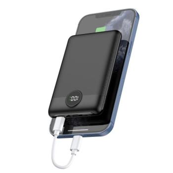 Power Bank Veger S11 - 10 000MAH LCD Gyors töltő PD22,5W fekete kép