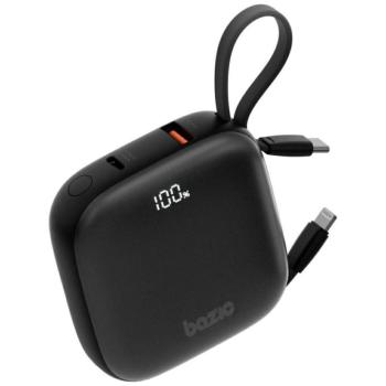 PowerBank 4w1 Bazic Fusion 10000mAh PD20W USB-C / Lightning fekete kép