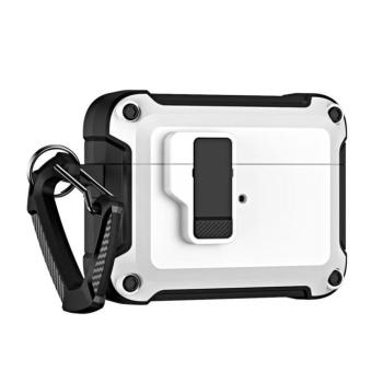 Pro Armor tok karabínerrel AirPods 4 - fehér kép