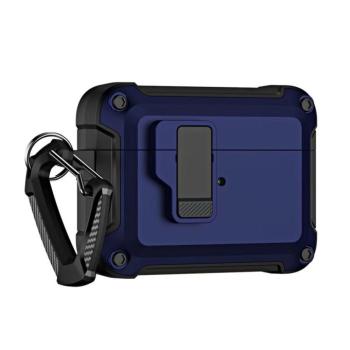 Pro Armor tok karabínerrel AirPods 4 - kék kép