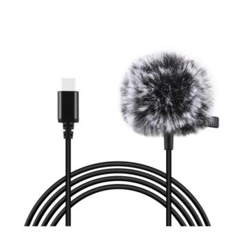 Puluz PU425 USB-C mikrofon csatlakozó, 1,5m, fekete kép