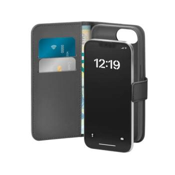Puro Eco-Leather könyvtok iPhone 16e - fekete kép