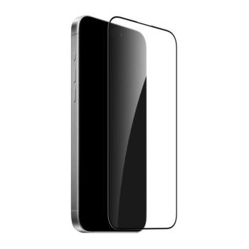 Puro Frame edzett üveg kijelzővédő fekete szegéllyel iPhone 16 Pro Max kép
