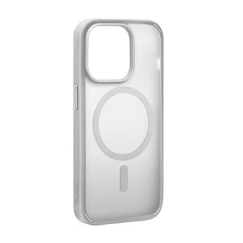 Puro Gradient Silicone MagSafe-kompatibilis tok iPhone 15 Pro Max - ezüst színű kép