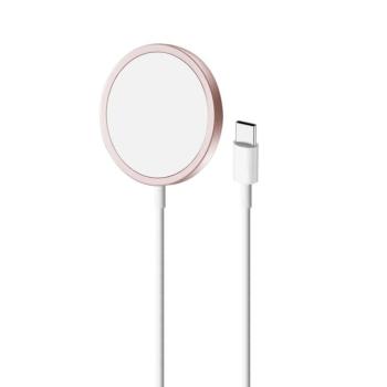 Puro MagSafe-kompatibilis vezeték nélküli töltő 15W - rózsaszín kép